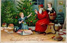 Weihnachtsmann Kinder Spielzeug Prägedruck 1913 I-II (Eckbug) Pere Noel Jouet - Santa Claus