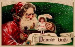 Weihnachtsmann Puppe  Prägedruck 1913 I-II Pere Noel - Santa Claus