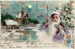 Weihnachtsmann Spielzeug Puppe  Prägedruck 1905 I-II Pere Noel Jouet - Santa Claus