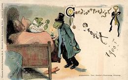 Frosch Sign. Bromberger, Gustav Frösche Personifiziert TSN-Verlag  Künstlerkarte 1900 II (alle Ecken Bug) Grenouille - Sonstige & Ohne Zuordnung