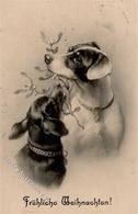 Dackel Hund TSN-Verlag 508 Künstlerkarte 1905 I-II (fleckig) Chien - Dogs