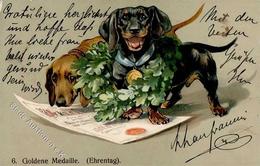 Dackel TSN-Verlag 409 Künstlerkarte 1905 I-II - Hunde
