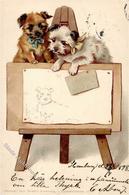 Hund TSN-Verlag 5115 Künstlerkarte 1898 I-II (fleckig) Chien - Dogs