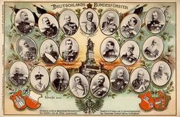 Adel Deutschlands Landesfürsten Ansichtskarte I-II - Geschiedenis