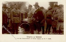 Adel Erbprinz Zu Waldeck Gulaschkanone Foto-Karte I-II - History