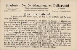 Politik Flugkarte Der Deutschnationalen Volkspartei I-II - Ereignisse