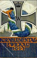 MARGARITENTAGE - KORNBLUMENTAG ZWICKAU 1913 - Künstlerkarte Sign. Karl Engelhardt I - Tentoonstellingen