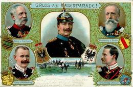 Militär Kaiser Parade 1899 Litho I-II - Altri & Non Classificati