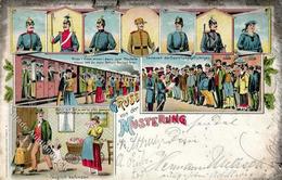 Musterung Uniformen 1902 Litho I-II - War 1914-18