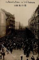 Weimarer Republik Wilhelmshaven Revolution 1918 Foto AK I-II - History