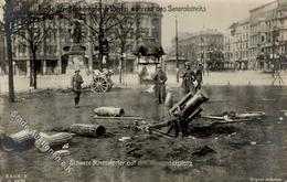 REVOLUTION BERLIN 1919 - Große Straßenkämpfe - Schwere Minenwerfer Alrxanderplatz I - Krieg