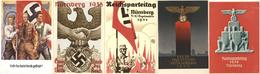 Propaganda WK II Album Mit Circa 70 Ansichtskarten Und Belege I-II - Oorlog 1939-45
