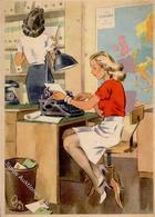 Propaganda WK II Frauen Schaffen Für Euch Die Stenotypistin Sign. Gagelmann WK II Künstlerkarte I-II Femmes - Oorlog 1939-45
