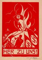 Propaganda WK II Hier Zu Uns I R! - Weltkrieg 1939-45