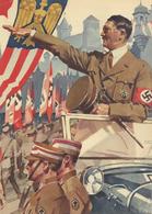 Propaganda WK II Hitler Schmucktelegramm Sign. Hohlwein, Ludwig I-II - War 1939-45