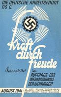 Propaganda WK II KdF Programmheft Soldatentheater II - Weltkrieg 1939-45