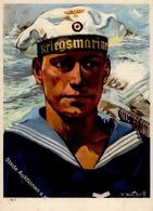 Propaganda WK II Kriegsmarine Matrose Sign. Mundorff, Viktor WK II   Künstlerkarte I-II - Oorlog 1939-45