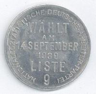 Propaganda WK II Medaille Zur Wahl 1930 I-II - Oorlog 1939-45