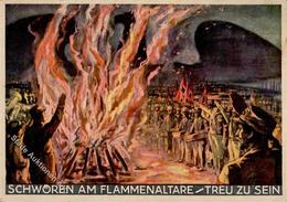 Propaganda WK II Schwören Am Flammenaltare II (Eckbugs, Stauchung) - Oorlog 1939-45