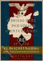 Propaganda WK II Stuttgart (7000) WK II VI. Reichstagung Der Auslandsdeutschen I-II (Marke Entfernt) - Guerra 1939-45