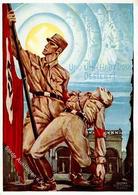 Propaganda WK II Und Ihr Habt Doch Gesiegt Sign. Goetschel, Gustav Künstler-Karte I-II - Guerra 1939-45