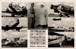 Propaganda WK II WK II Hitler Luftwaffe Flugzeuge Foto AK I-II Aviation - Oorlog 1939-45