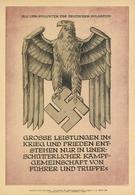 Propaganda WK II Wochenspruch Februar 1942 Plakat 24 X 35 Cm I-II - Oorlog 1939-45