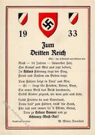 NS-LIEDKARTE WK II - Zum DRITTEN REICH I - Weltkrieg 1939-45