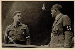 Hitler Baldur Von Schirach WK II   Foto AK I-II - Guerra 1939-45