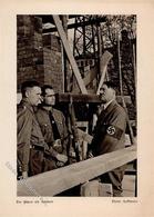 Hitler Mit Rudolf Heß Neubaubesichtigung Des Braunen Hauses I-II - Oorlog 1939-45
