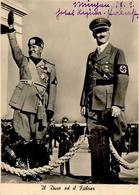 Hitler Mussolini WK II   Foto AK I-II - Guerra 1939-45