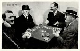 Hitler WK II Kartenspiel  Foto AK I-II - Oorlog 1939-45
