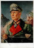 Willrich E 23 WK II Ritterkreuzträger Rommel Künstlerkarte I-II (Eckbug) - Guerra 1939-45