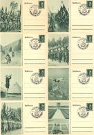 Reichsparteitag Nürnberg (8500) WK II 1937 8'er Serie Ganzsache Mit Orig. Umschlag I- - Guerra 1939-45