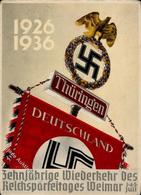 Reichsparteitag Weimar (O5300) WK II Zehnjährige Wiederkehr I-II (Ecken Abgestossen) - Guerra 1939-45