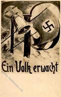 Propaganda WK II - EIN VOLK ERWACHT! - ÖSTERREICH-NS-Vorläufer 1933 I-II - Guerra 1939-45