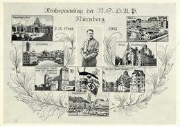 REICHSPARTEITAG NÜRNBERG 1933 - So-Karte Mit Synagoge! Und S-o I-II Synagogue - Oorlog 1939-45