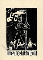 HITLERJUGEND WK II - HJ-UNTERFRANKEN - Hitlerjunge Hält Die Wacht I - Guerra 1939-45