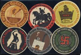 WHW WK II Lot Mit 6 Türschilder 1934-35 I-II - Weltkrieg 1939-45