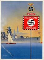 Marine Kiel (2300) WK II Reichsmarinestadt Sign. Dolhart, Oskar Künstlerkarte I-II - Guerra 1939-45