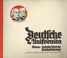 Sammelbild-Album Deutsche Uniformen Zeitalter Deutsche Freiheitskriege Sturm Zigaretten Dresden 1932 Kompl. II (fleckig) - War 1939-45