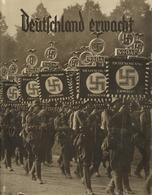 Sammelbild-Album Deutschland Erwacht Werden Kampf Und Sieg Der NSDAP 1. Auflage Mit Ernst Röhm Zigaretten Bilderdienst A - Guerra 1939-45