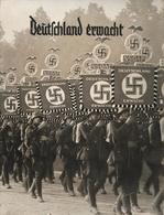Sammelbild-Album WK II Deutschland Erwacht Werden, Kampf Und Sieg Der NSDAP Hrsg. Zigaretten Bilderdienst Hamburg Bahren - Weltkrieg 1939-45