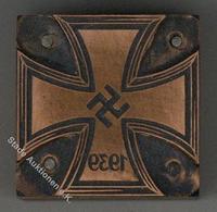WK II  2 Siegelstempel Holz Mit Kupferplatte I-II - Guerra 1939-45