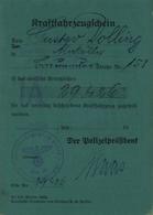 WK II Dokumente Kraftfahrzeugschein I-II - Oorlog 1939-45