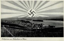 Aufgehende Sonne WK II - Heilgrüße Aus RÜDESHEIM,Rhein I - Weltkrieg 1939-45