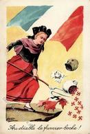 Antipropaganda WK II Frankreich WK II Zum Teufel Du Mist Boche  Künstlerkarte I-II - War 1939-45