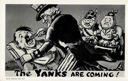 Antipropaganda WK II USA The Yanks Are Coming Künstlerkarte I-II - War 1939-45