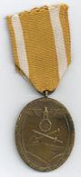 WK II Orden Westwall Medaille Am Band I-II - War 1939-45