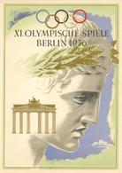 Schmucktelegramm WK II XI. Olympische Spiele Berlin 1936 Sign. Stanzig I- R! - Oorlog 1939-45